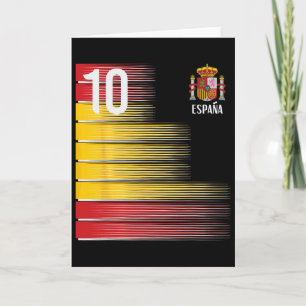 Spanien Nummer 10 Espana Spanische Fußball Männer Karte