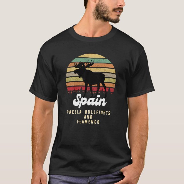 Spanien Paella bullfights flamenco T-Shirt (Vorderseite)