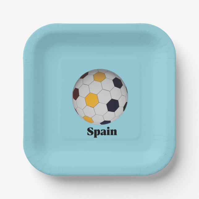 Spanien Pappteller (Vorderseite)