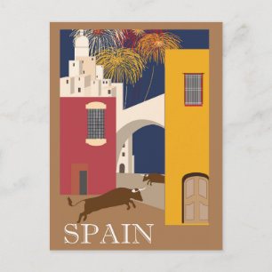 Spanien Plakat Postkarte
