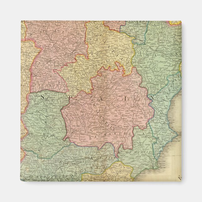 Spanien, Portugal 4 Magnet (Vorne)