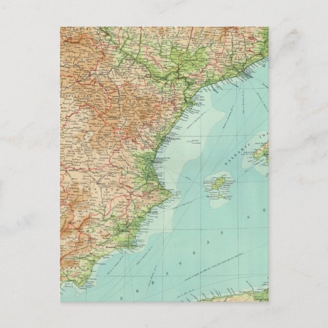 Spanien/Portugal - Ostteil Postkarte (Vorderseite)