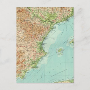 Spanien/Portugal - Ostteil Postkarte