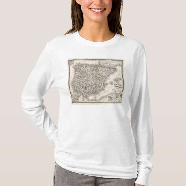 Spanien, Portugal T-Shirt (Vorderseite)