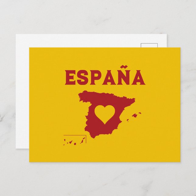 Spanien Postkarte (Vorne/Hinten)