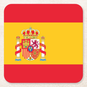 Spanien Rechteckiger Pappuntersetzer