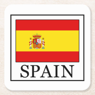 Spanien Rechteckiger Pappuntersetzer