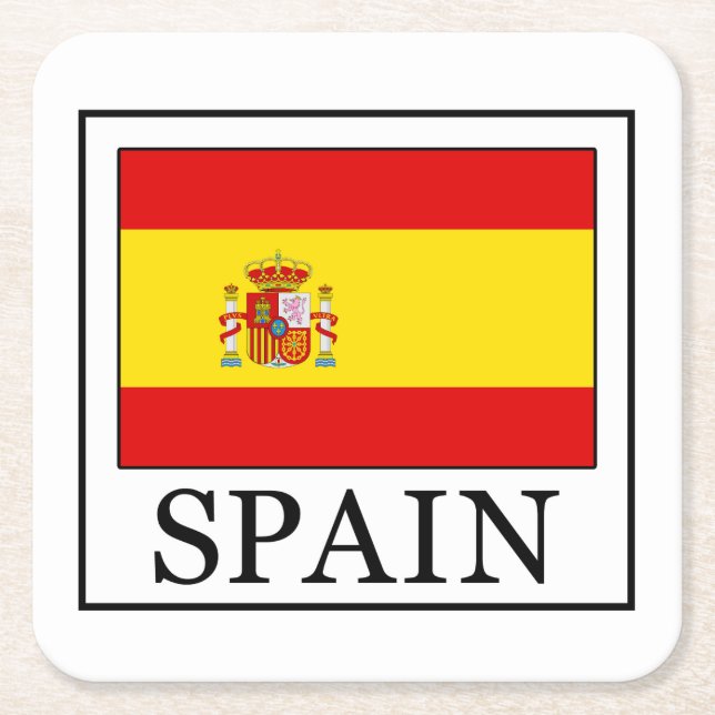 Spanien Rechteckiger Pappuntersetzer (Vorderseite)