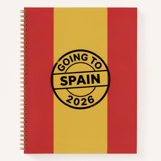 Spanien Reise 2026 Notizbuch (Vorderseite)