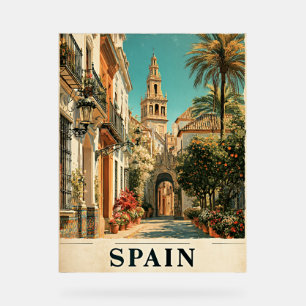 Spanien Reiseplakat Acrylschild