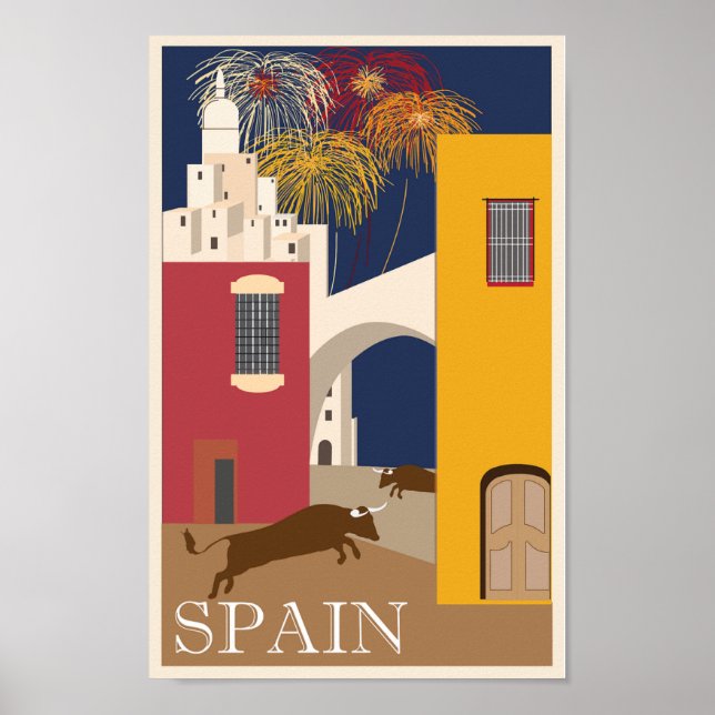 Spanien Reiseplakat Vintag Poster (Vorne)
