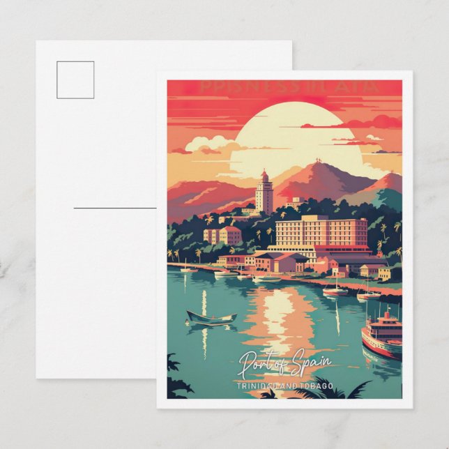 Spanien Reisewegsstelle Postkarte (Vorne/Hinten)
