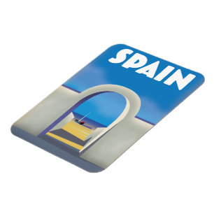 Spanien Retro-Urlaubskunst Magnet