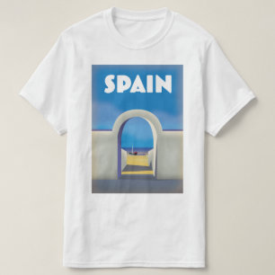 Spanien Retro-Urlaubskunst T-Shirt