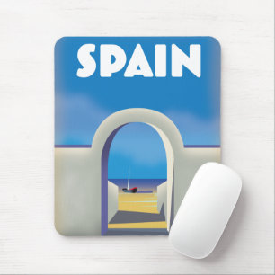 Spanien Retro Vacation art Mousepad