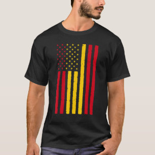 Spanien Roots USA Flaggenerbe Halb Spanien Amerika T-Shirt