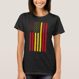 Spanien Roots USA Flaggenerbe Halb Spanien Amerika T-Shirt