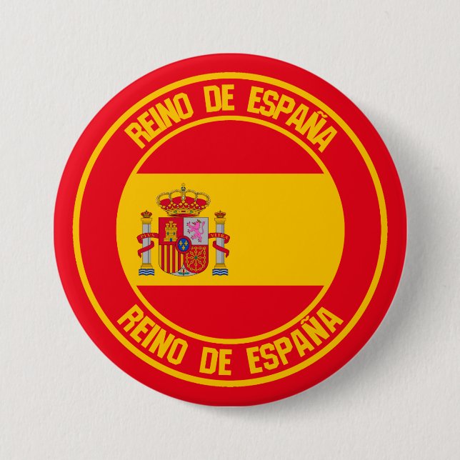 Spanien Runde Emblem Button (Vorderseite)