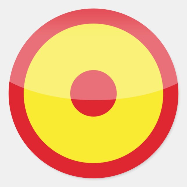 Spanien Runder Aufkleber (Vorderseite)