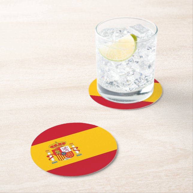 Spanien Runder Pappuntersetzer (Vor Ort)