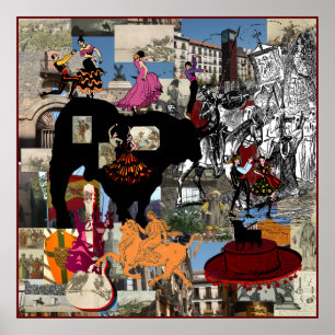 Spanien sammelt spanische Kulturgeschenke Poster