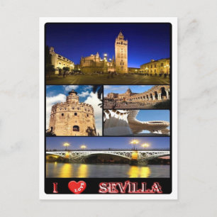 Spanien - Sevilla - I Liebe - Postkarte
