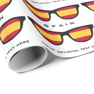Spanien Shades Custom Text & Color Geschenkverpack Geschenkpapier