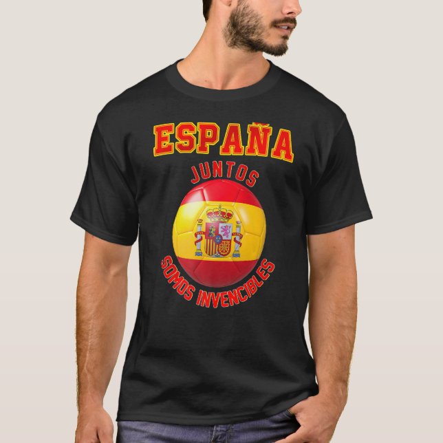 Spanien Slogan für die Fans der spanischen Fußball T-Shirt (Vorderseite)
