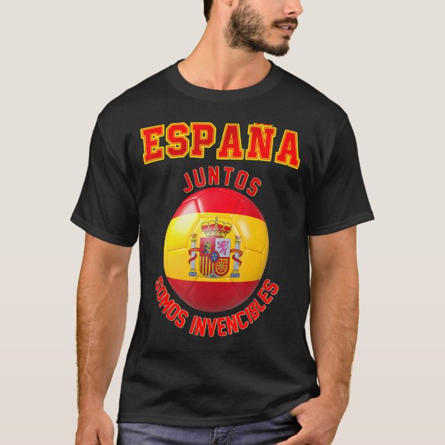 Spanien Slogan für die Fans der spanischen Fußball T-Shirt (Vorderseite)