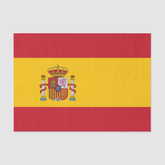Spanien & Spanien Flag Papiertaschentücher/Modeded Seidenpapier (Vorderseite)