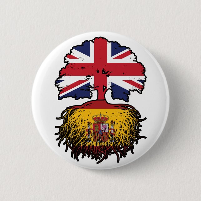 Spanien Spanien Großbritannien Vereinigtes Königre Button (Vorderseite)