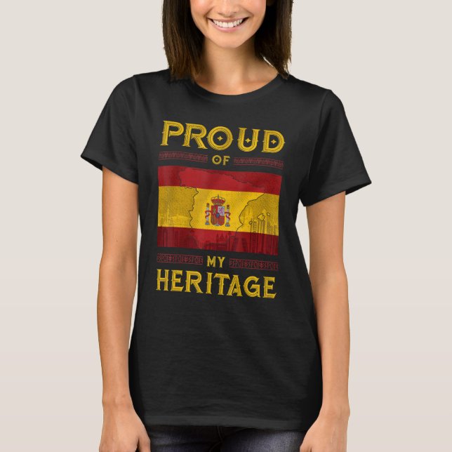 Spanien Spanien Spanien Fußball Spanien Flaggensta T-Shirt (Vorderseite)