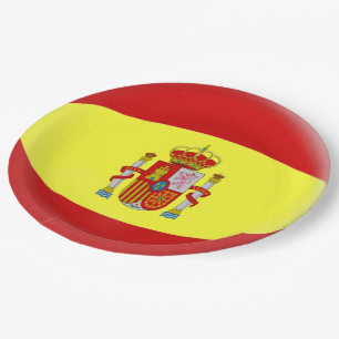 Spanien-Spanisch-Flagge Pappteller