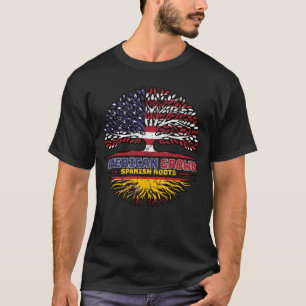 Spanien Spanisch USA USA Vereinigte Staaten Tree T-Shirt