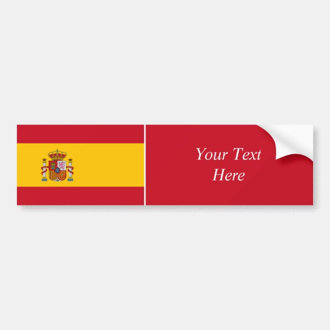 Spanien - spanische Flagge Autoaufkleber (Vorne)