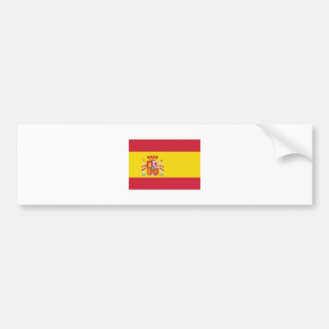 Spanien/spanische Flagge Autoaufkleber (Vorne)
