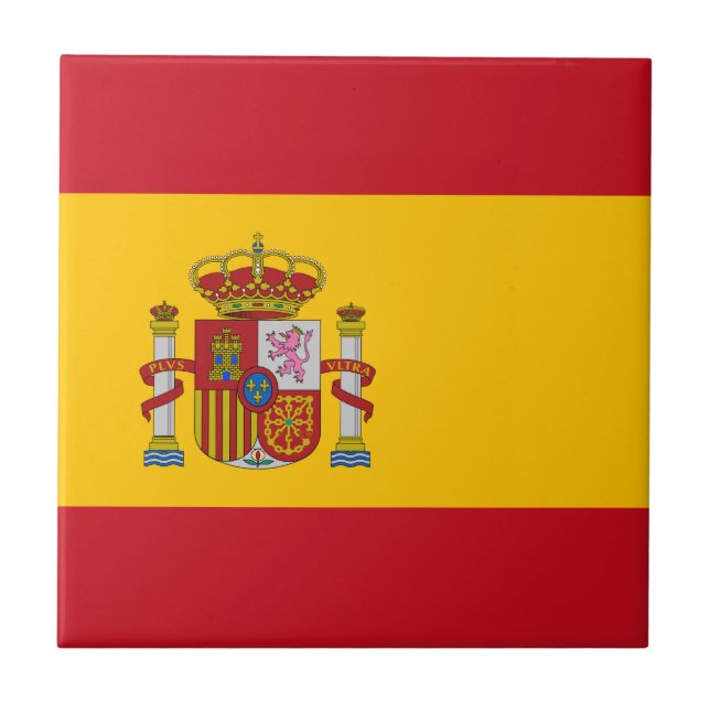 Spanien - Spanische Flagge Fliese (Vorderseite)