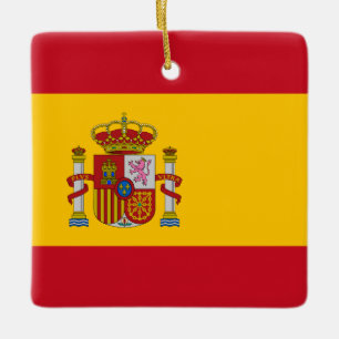 Spanien (Spanische Flagge) Keramikornament
