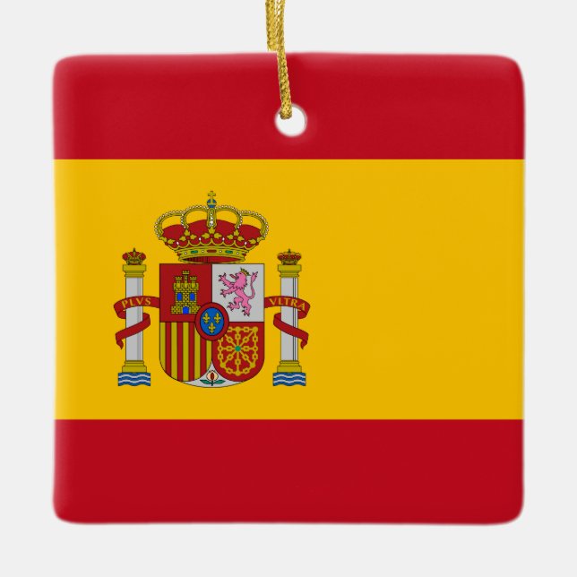 Spanien (Spanische Flagge) Keramikornament (Vorderseite)