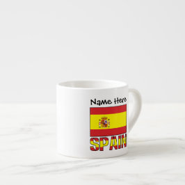 Spanien - Spanische Flagge Personalisiert Espressotasse