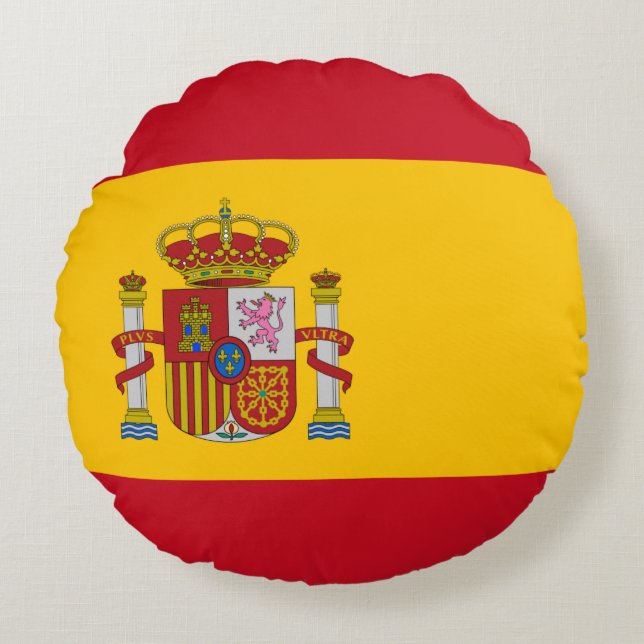 Spanien (Spanische Flagge) Rundes Kissen (Vorderseite)
