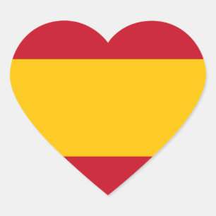 Spanien/spanische (zivile) Herz-Flagge Herz-Aufkleber