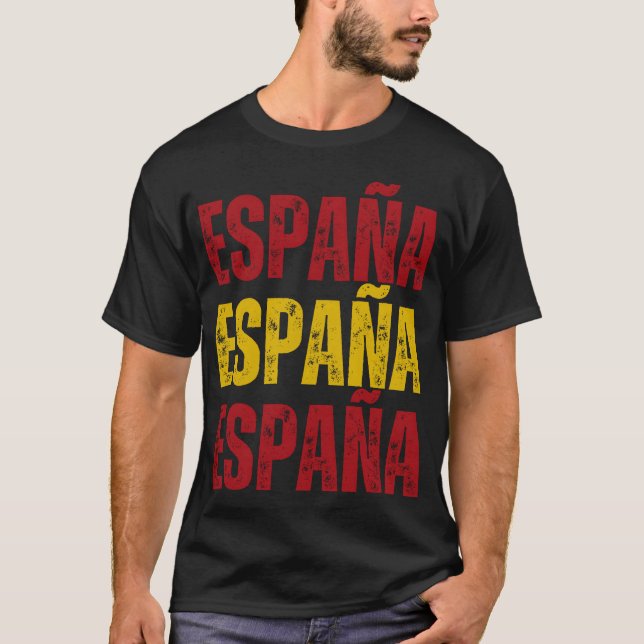 Spanien spanisches Stolz Mädchen T-Shirt (Vorderseite)