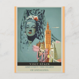 Spanien Spanisches Vintage Travel Poster Postkarte