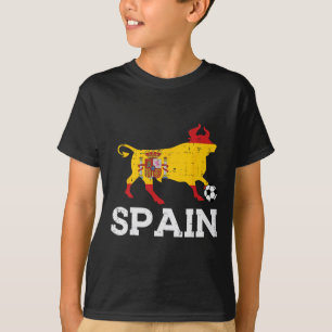 Spanien Stier Spanisch Fußball Ll Männer Frauen Ki T-Shirt