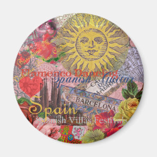 Spanien Sunshine Spanish Travel Art Magnet