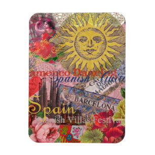 Spanien Sunshine Spanish Travel Art Magnet