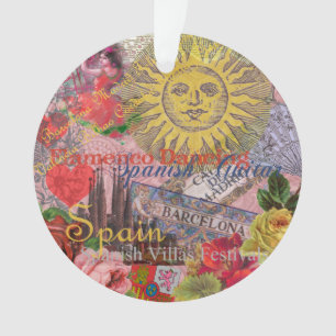 Spanien Sunshine Spanish Travel Art Ornament