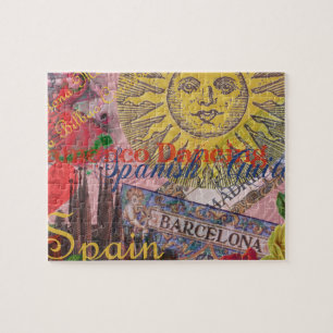 Spanien Sunshine Spanish Travel Art Puzzle
