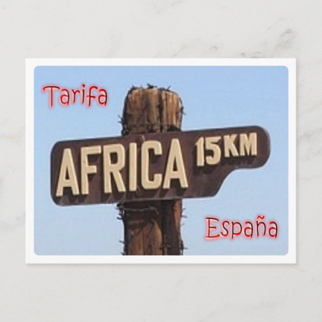 Spanien - Tarifa - Unterzeichnung - Postkarte (Vorderseite)